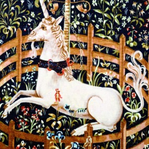 Tapisserie Aubusson Robert Four Licorne captive